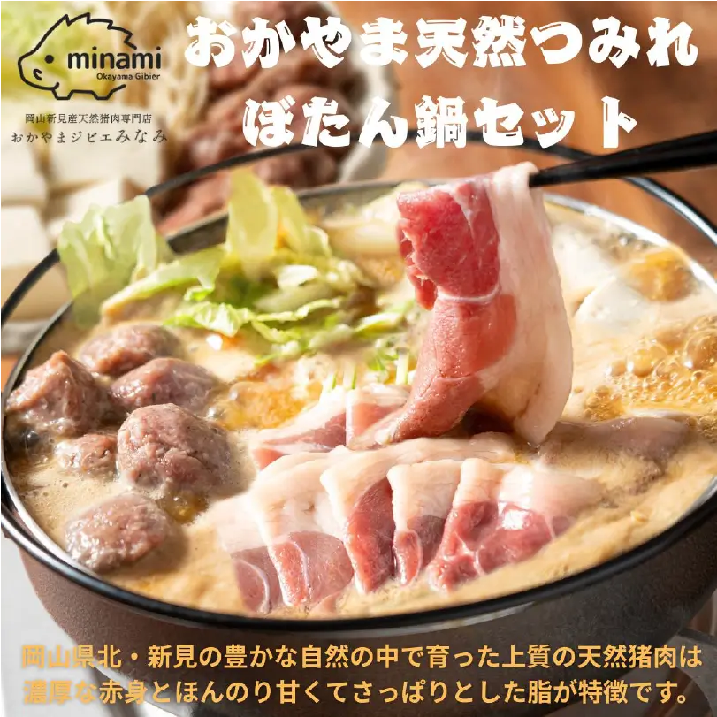 おかやま天然つみれぼたん鍋セット