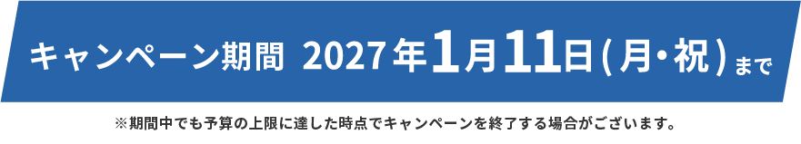 キャンペーン期間!