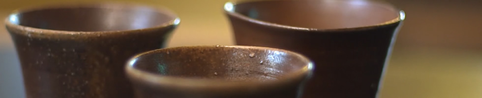 動画：備前焼ビアカップ