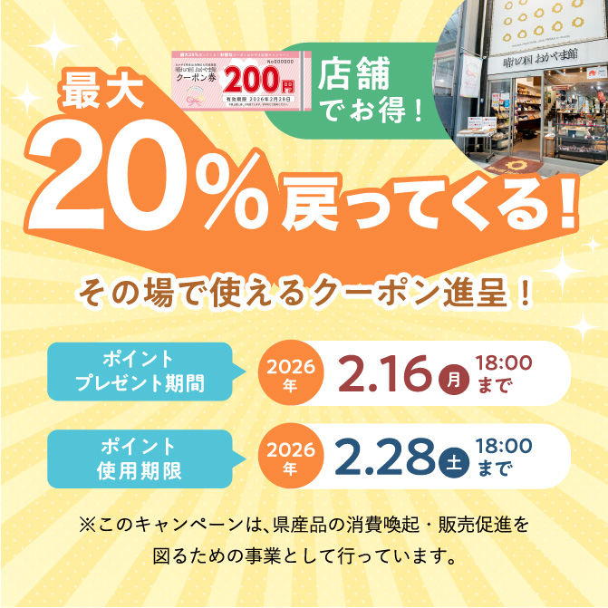 20%ポイント戻ってくる！